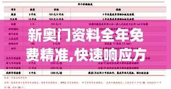新奥门资料全年免费精准,快速响应方案_DX版12.103