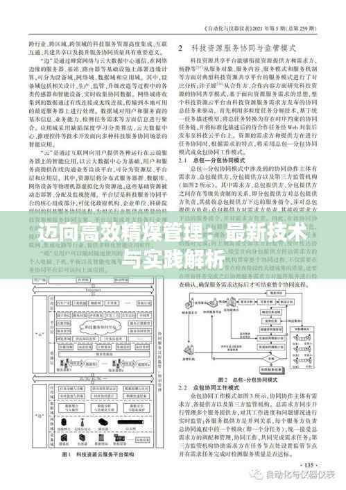 迈向高效精煤管理:最新技术与实践解析
