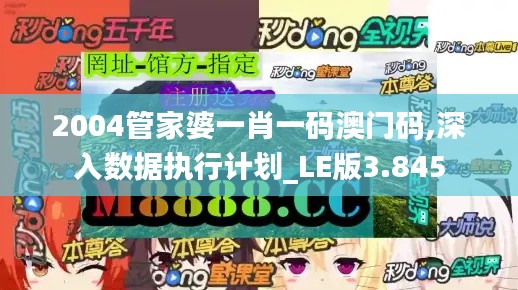 2004管家婆一肖一码澳门码,深入数据执行计划_LE版3.845