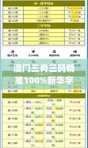 澳门三肖三码精准100%新华字典345期,成果反馈落实_S19.965
