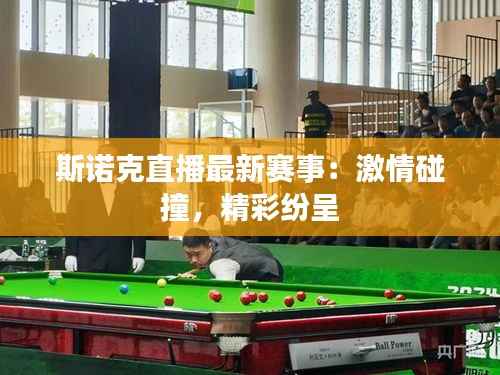 斯诺克直播最新赛事:激情碰撞,精彩纷呈